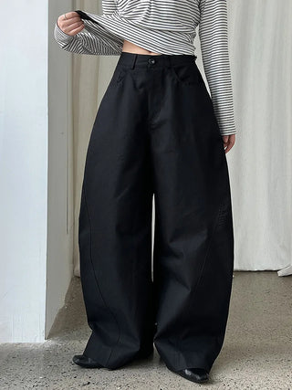 pleated wide pants