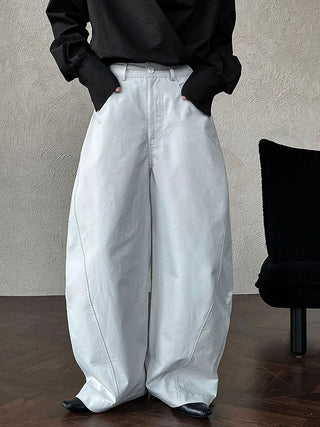 pleated wide pants