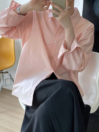 solid color shirt