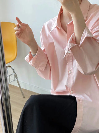 solid color shirt