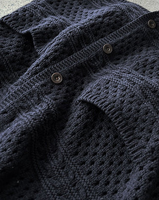 crochet polo cardigan
