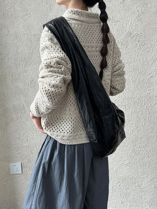 crochet polo cardigan