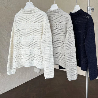crochet polo cardigan