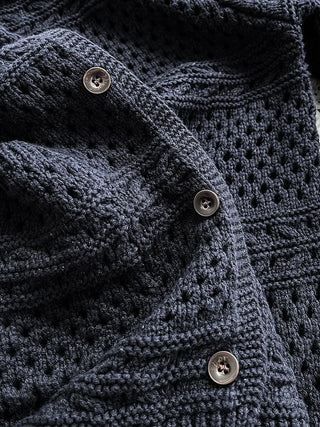 crochet polo cardigan