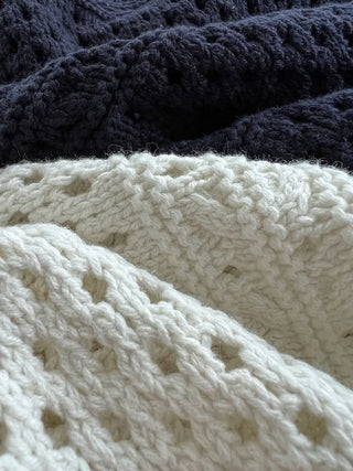 crochet polo cardigan