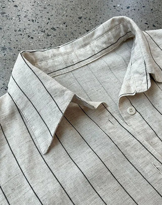 striped linen shirt