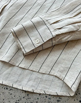 striped linen shirt