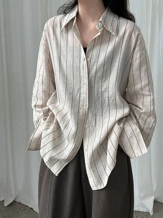 striped linen shirt