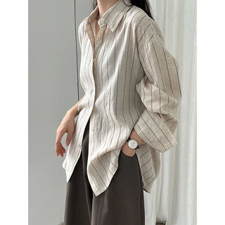 striped linen shirt