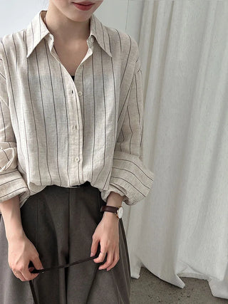striped linen shirt
