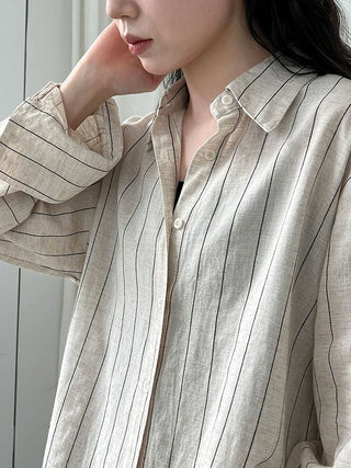 striped linen shirt