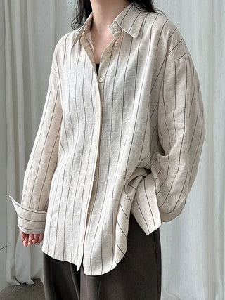 striped linen shirt