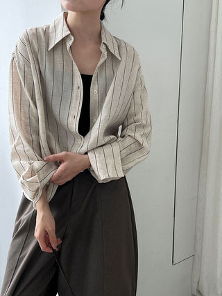 striped linen shirt