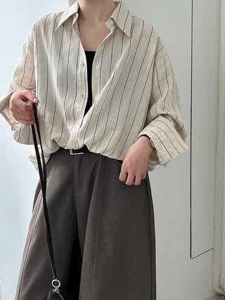 striped linen shirt