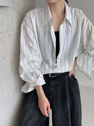 striped linen shirt