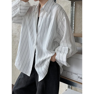 striped linen shirt