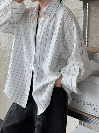 striped linen shirt