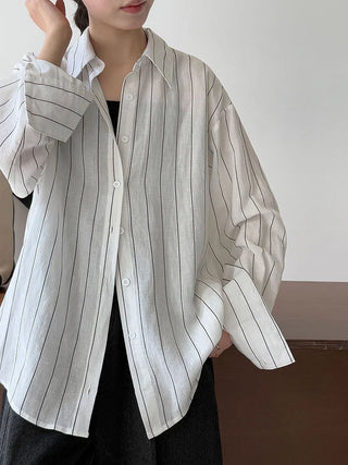 striped linen shirt