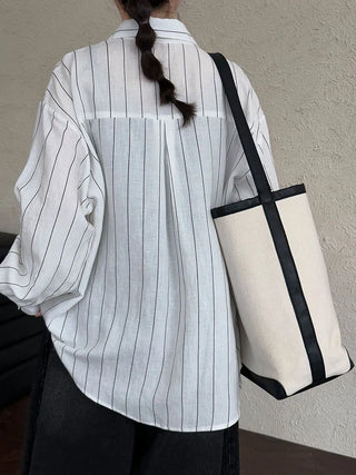 striped linen shirt