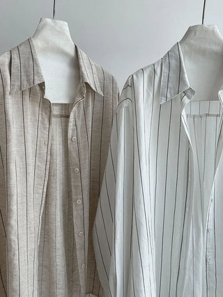 striped linen shirt