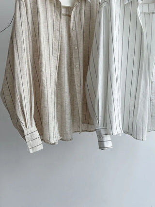 striped linen shirt