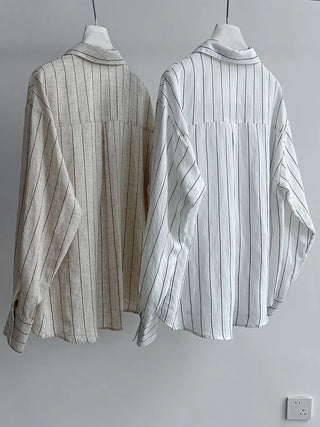 striped linen shirt