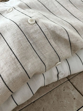 striped linen shirt