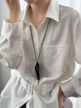 belted cardigan