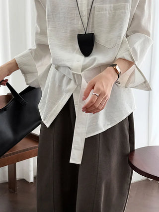 belted cardigan