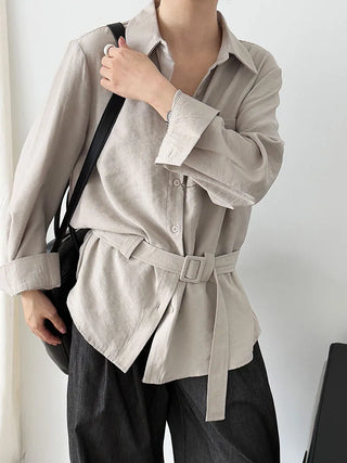 belted cardigan