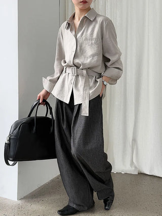 belted cardigan