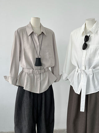 belted cardigan
