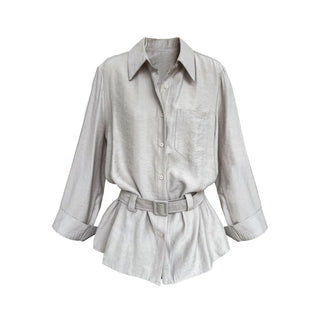 belted cardigan
