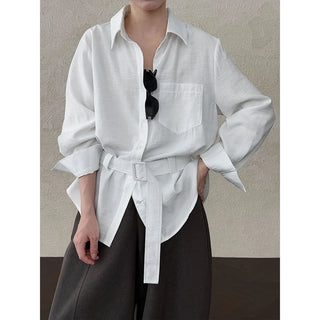 belted cardigan