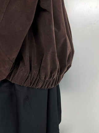 suede lapel jacket