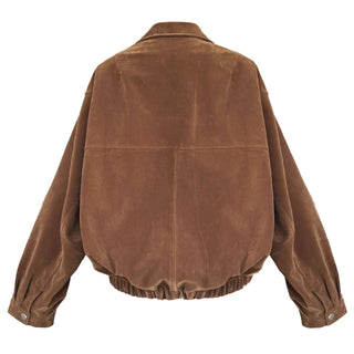 suede lapel jacket