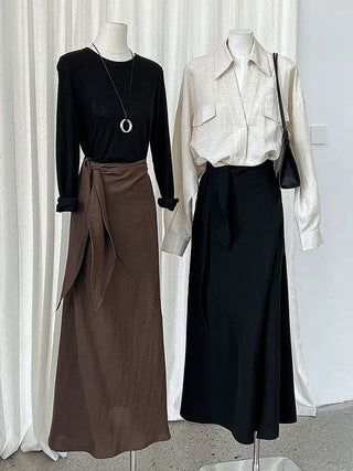 lace-up skirt