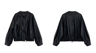 motorcycle leather coat
