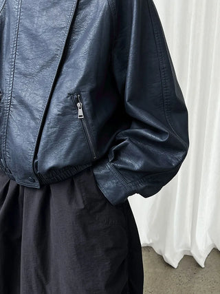 motorcycle leather coat