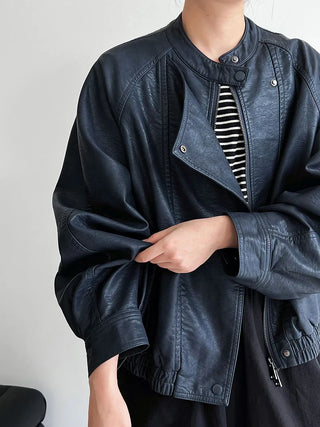 motorcycle leather coat