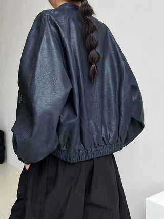 motorcycle leather coat