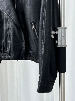 motorcycle leather coat