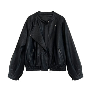 motorcycle leather coat