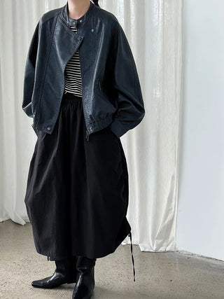 motorcycle leather coat