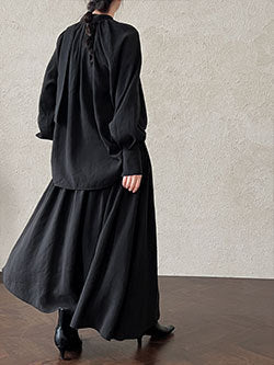mid-length leather coat