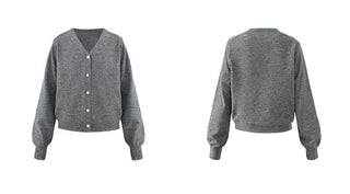V-neck cardigan