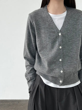 V-neck cardigan