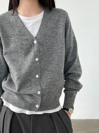 V-neck cardigan