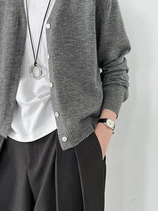 V-neck cardigan