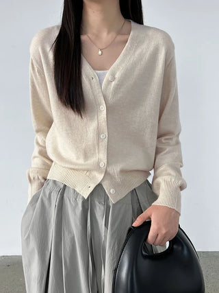 V-neck cardigan